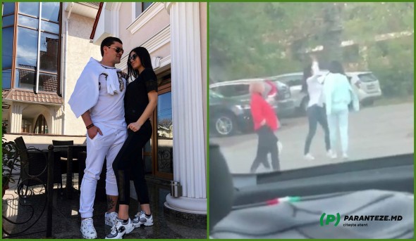 VIDEO EXCLUSIV // S-au bătut de la Constantin Țuțu? Două tinere și-au împărțit palme în fața unui local din capitală